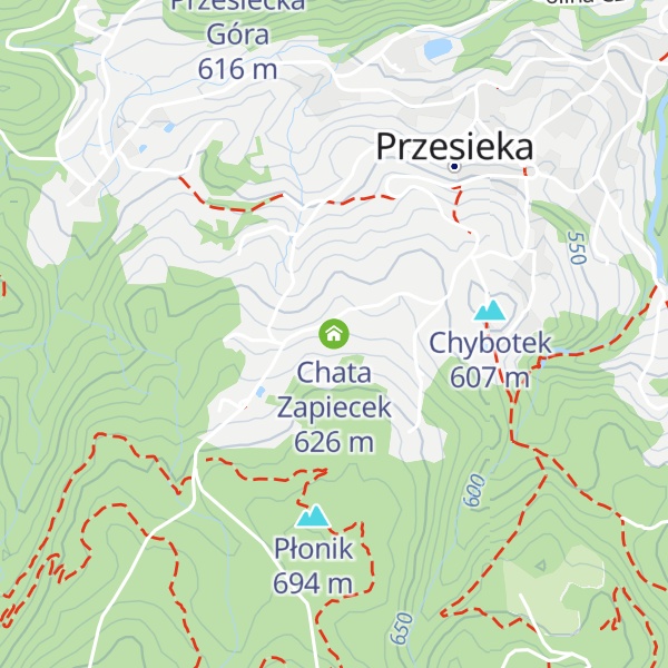 Map of Chata Zapiecek