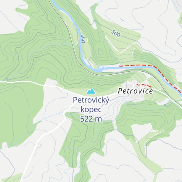 Map of Petrovický kopec