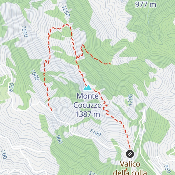 Map of Monte Cocuzzo