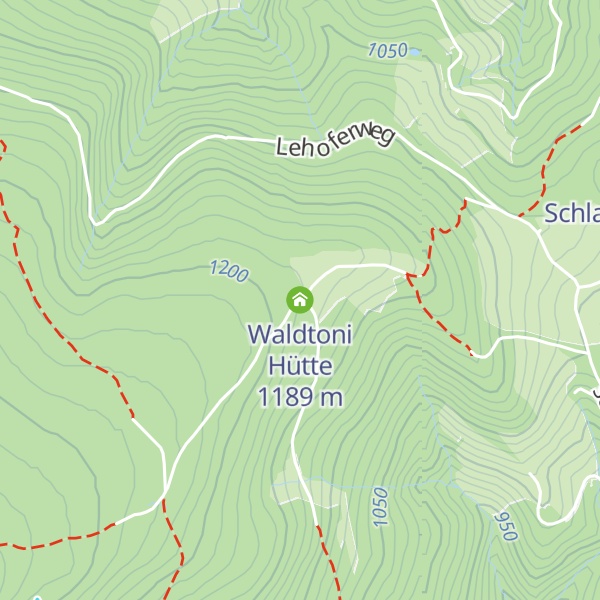 Map of Waldtoni Hütte