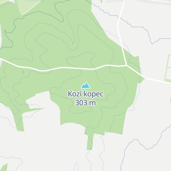 Map of Kozí kopec