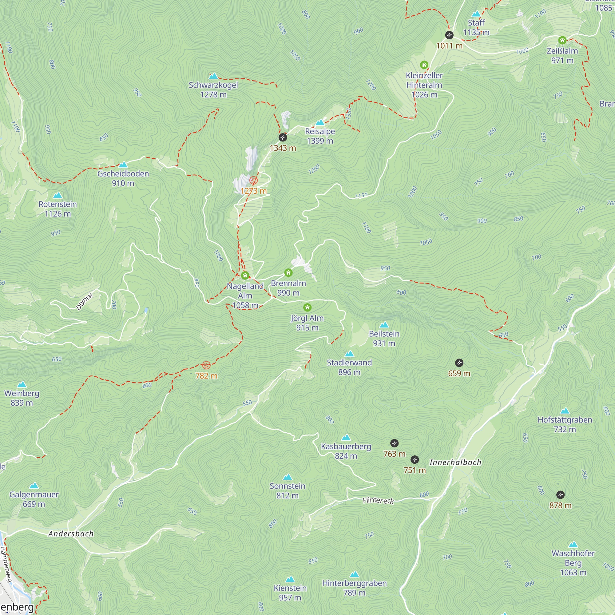 Jörgl Alm map