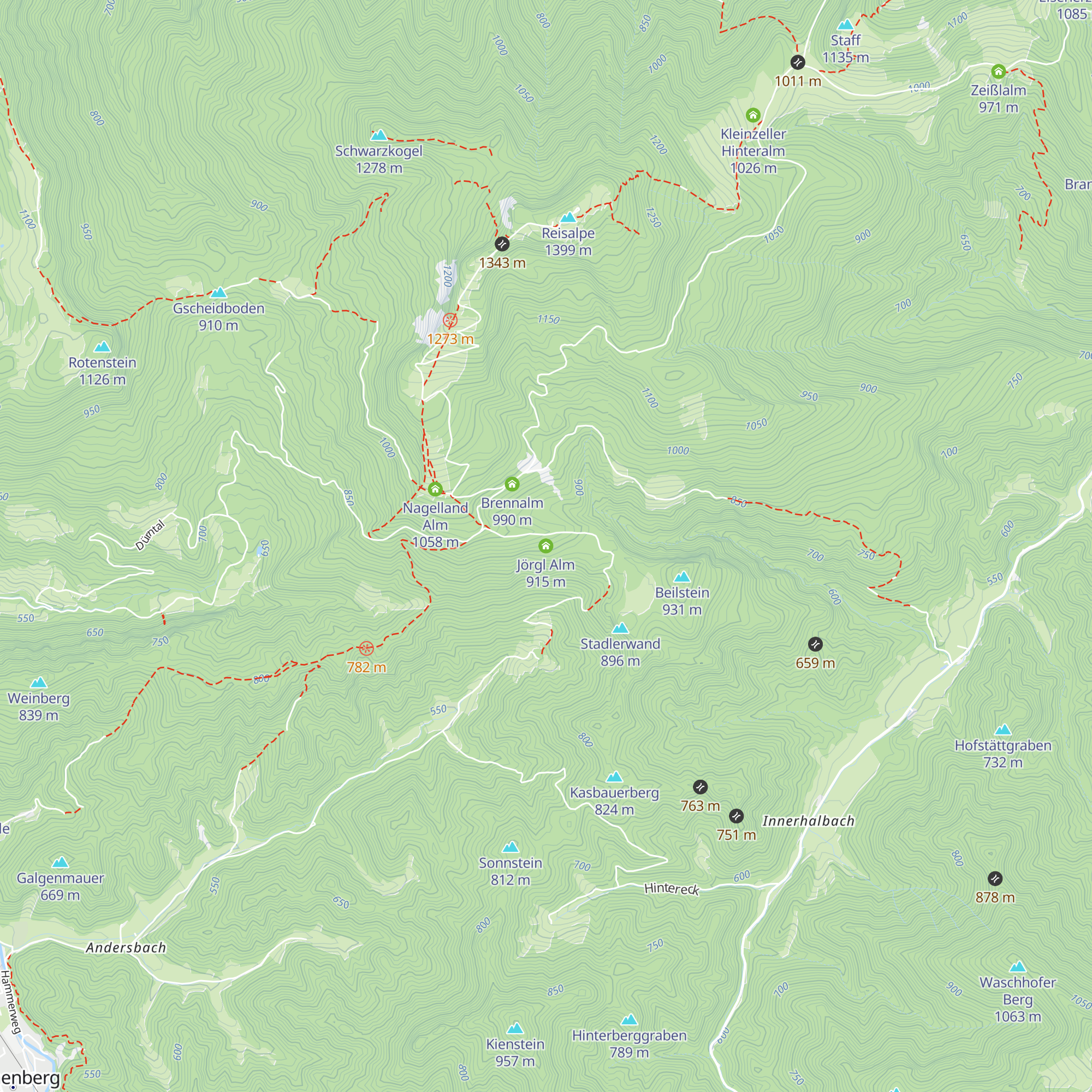 Jörgl Alm map
