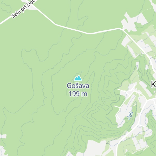 Map of Gošava