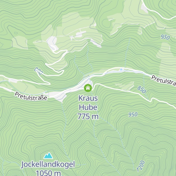 Map of Kraus Hube