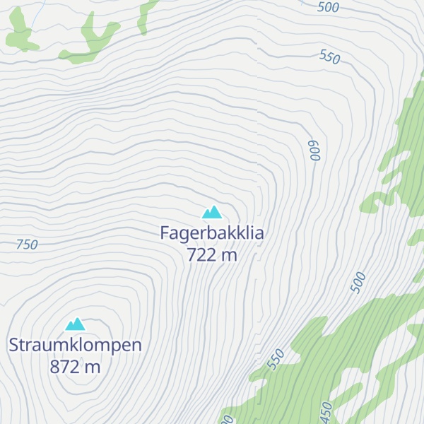 Map of Fagerbakklia