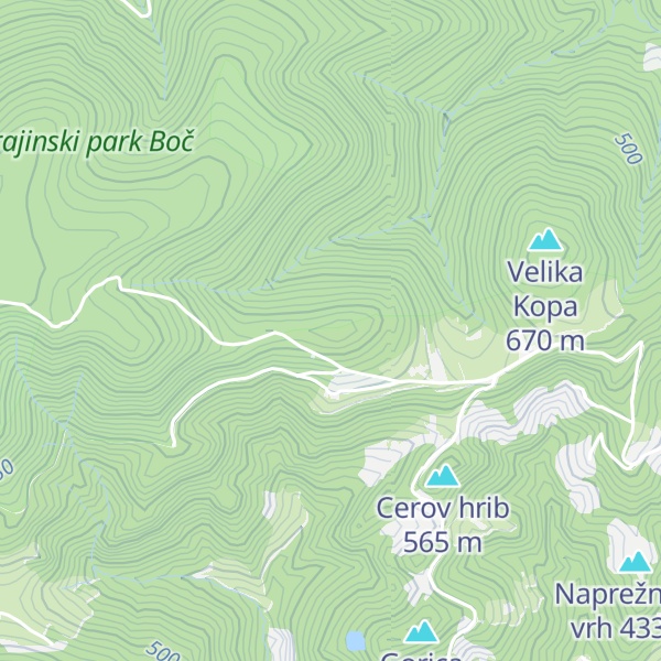 Map of Ravnocerje