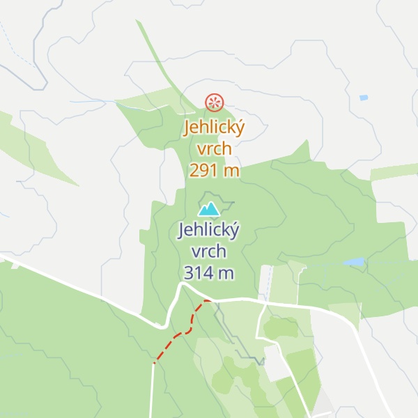 Map of Jehlický vrch