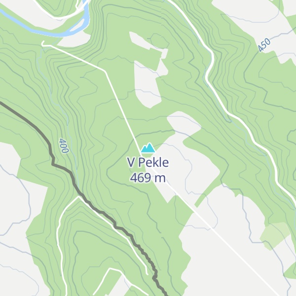 Map of V Pekle