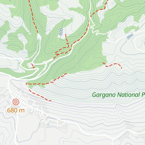 Map of Monte Celano