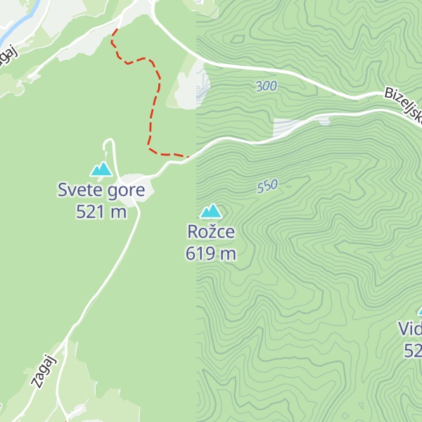 Map of Rožce