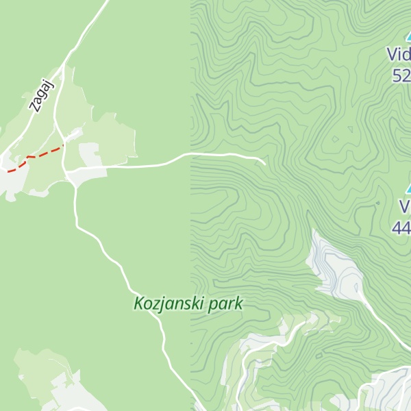 Map of Srednji vrh