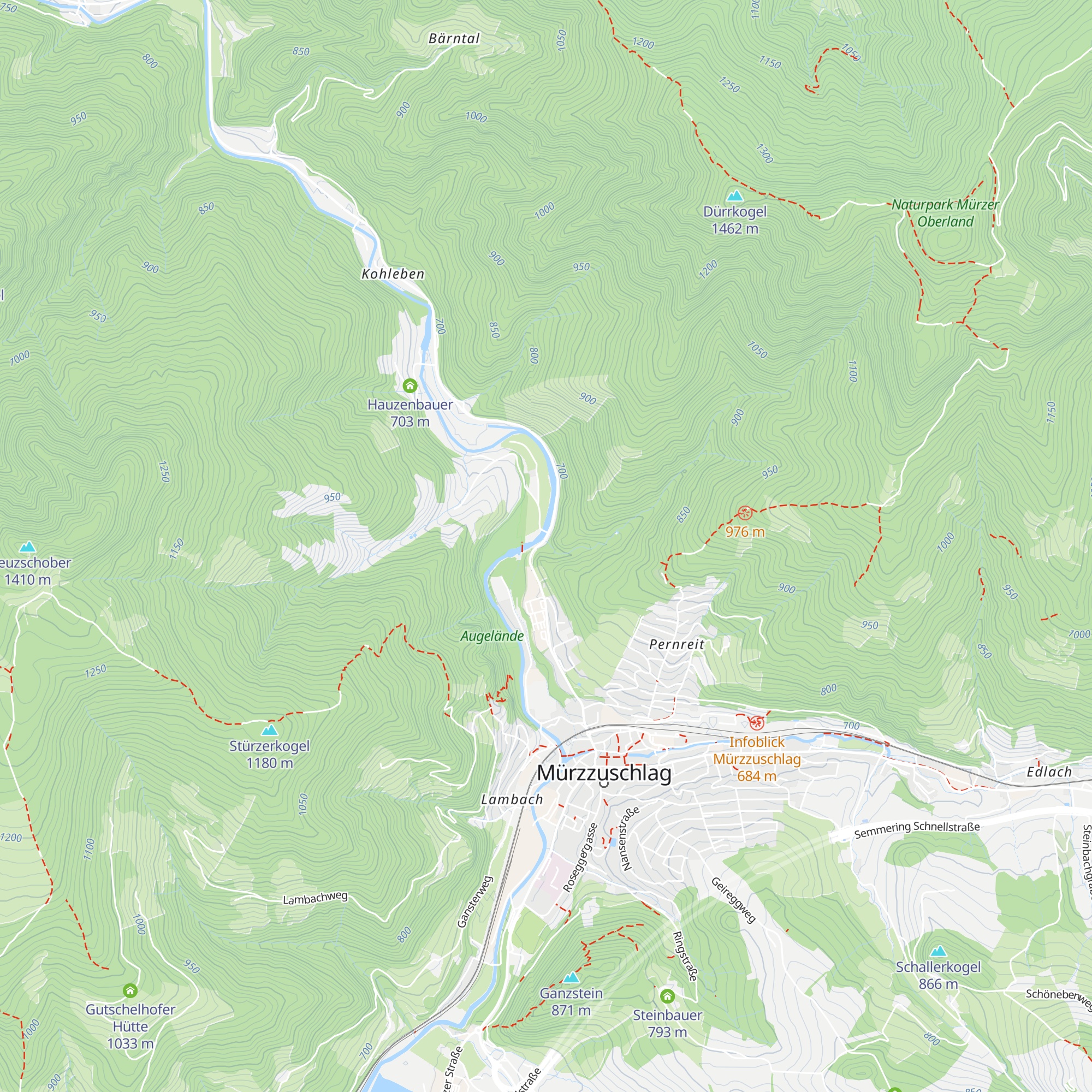Forstverwaltung Kohleben map