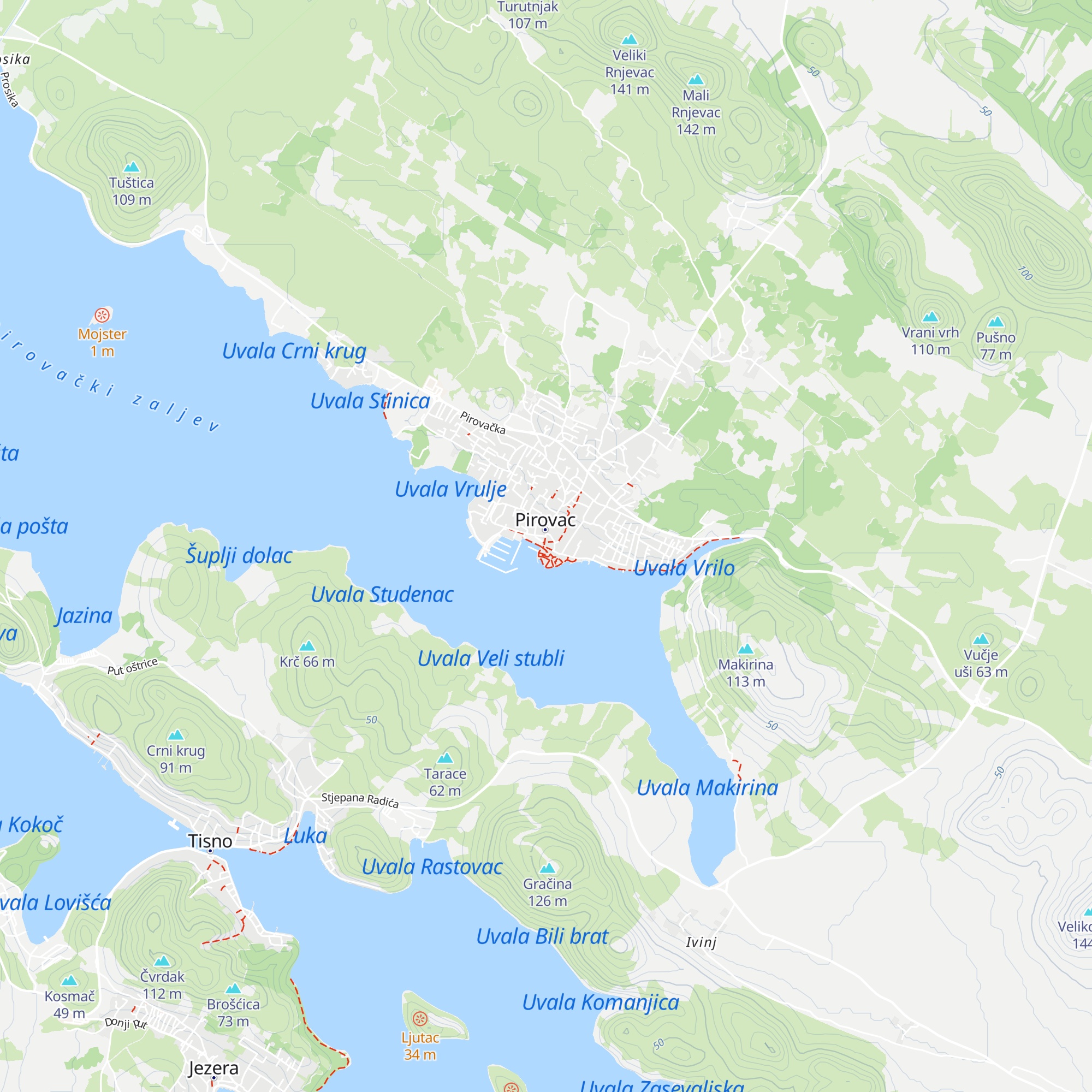 Makrina Turist map