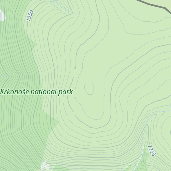 Map of Čertova louka