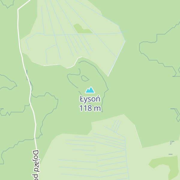 Map of Łysoń