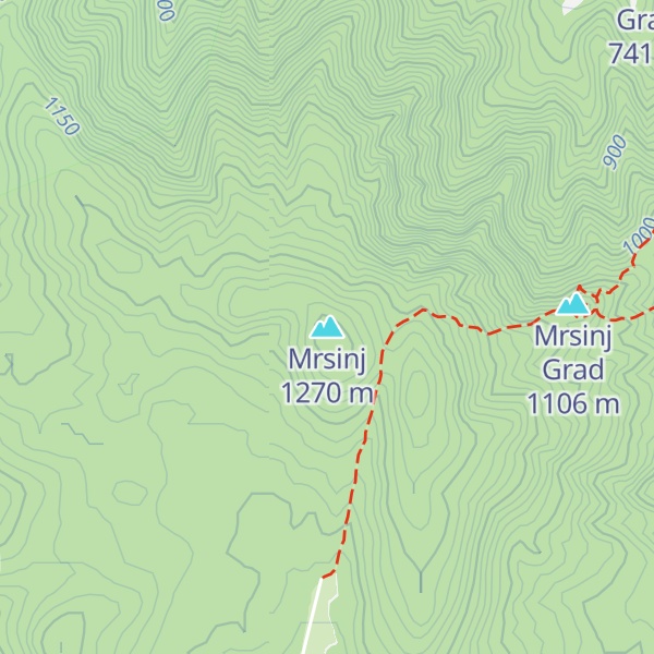 Map of Mrsinj