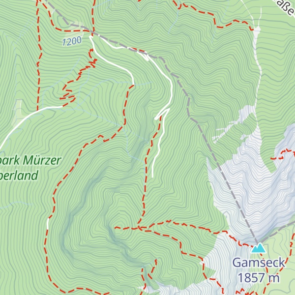 Map of Gamseckerhütte