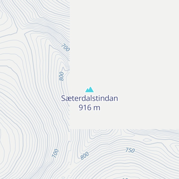 Map of Sæterdalstindan