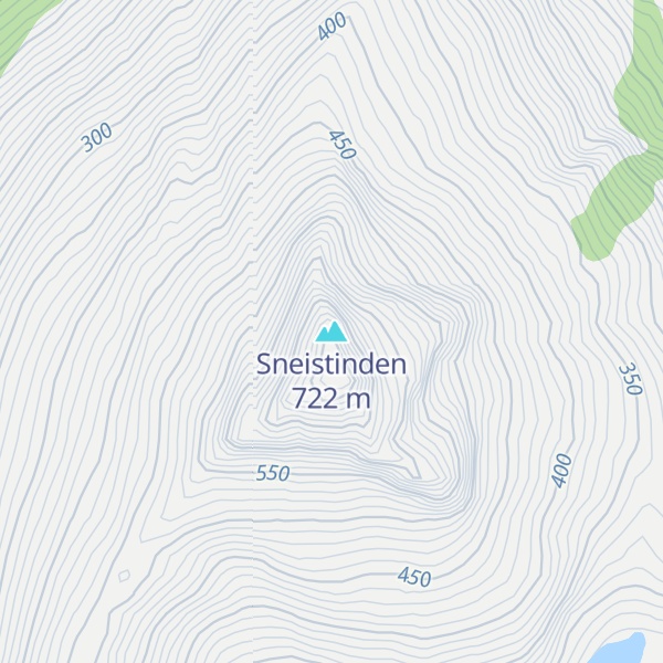 Map of Sneistinden