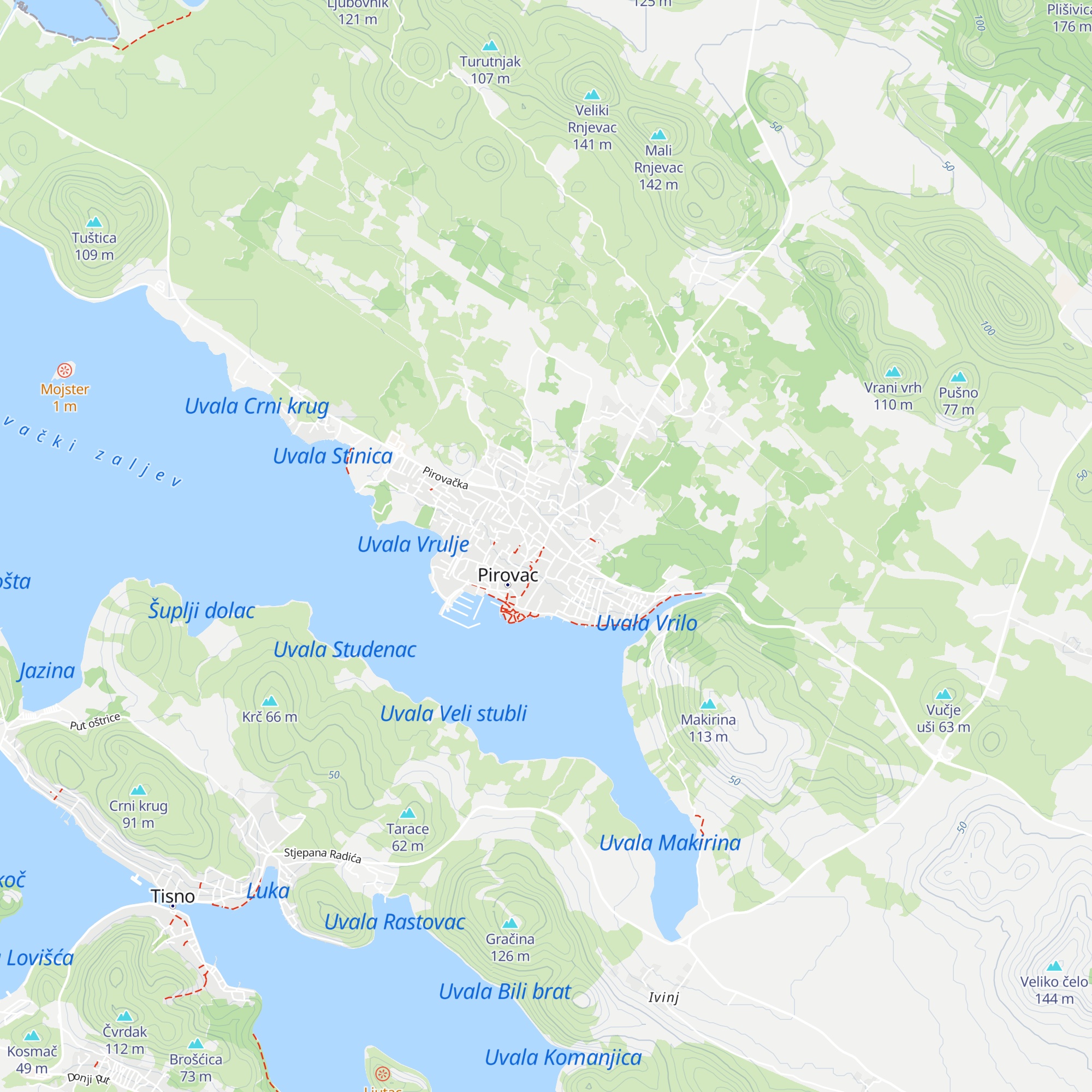 Kosirina map