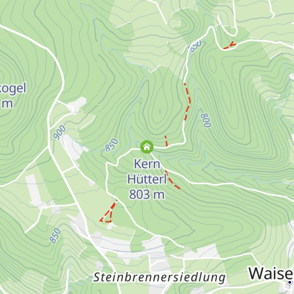 Map of Kern Hütterl