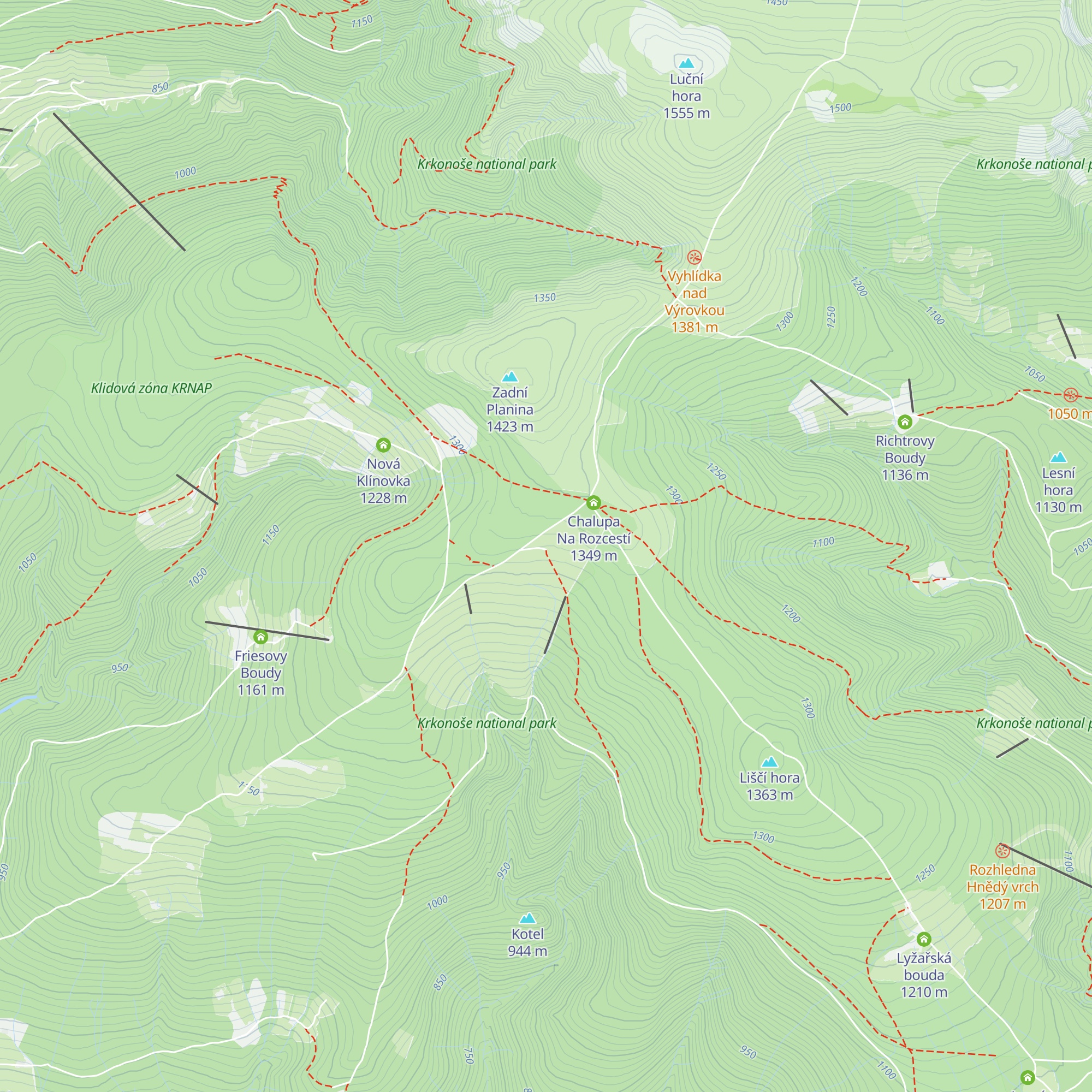 Dvorská bouda map