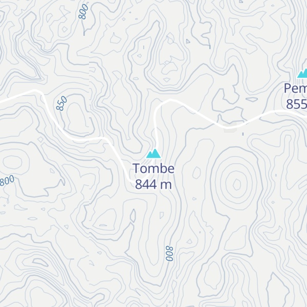Map of Tombe