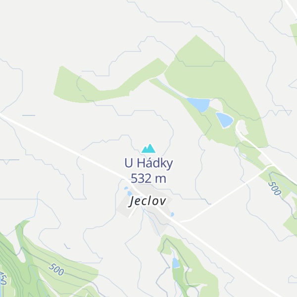 Map of U Hádky