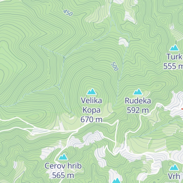 Map of Velika Kopa