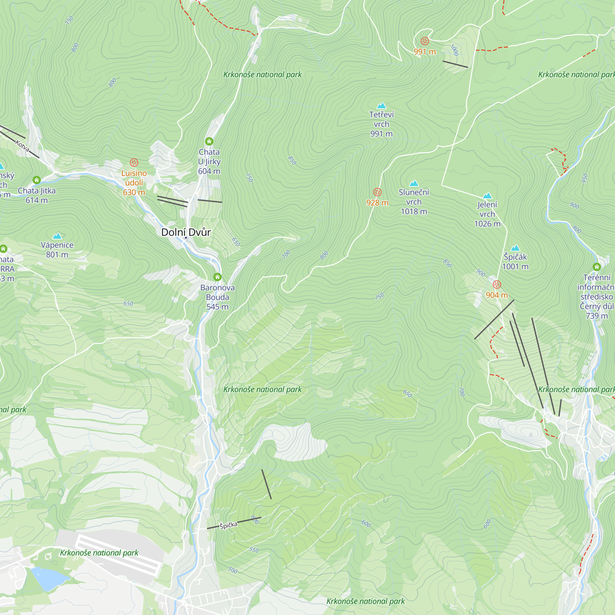 Príslova bouda map