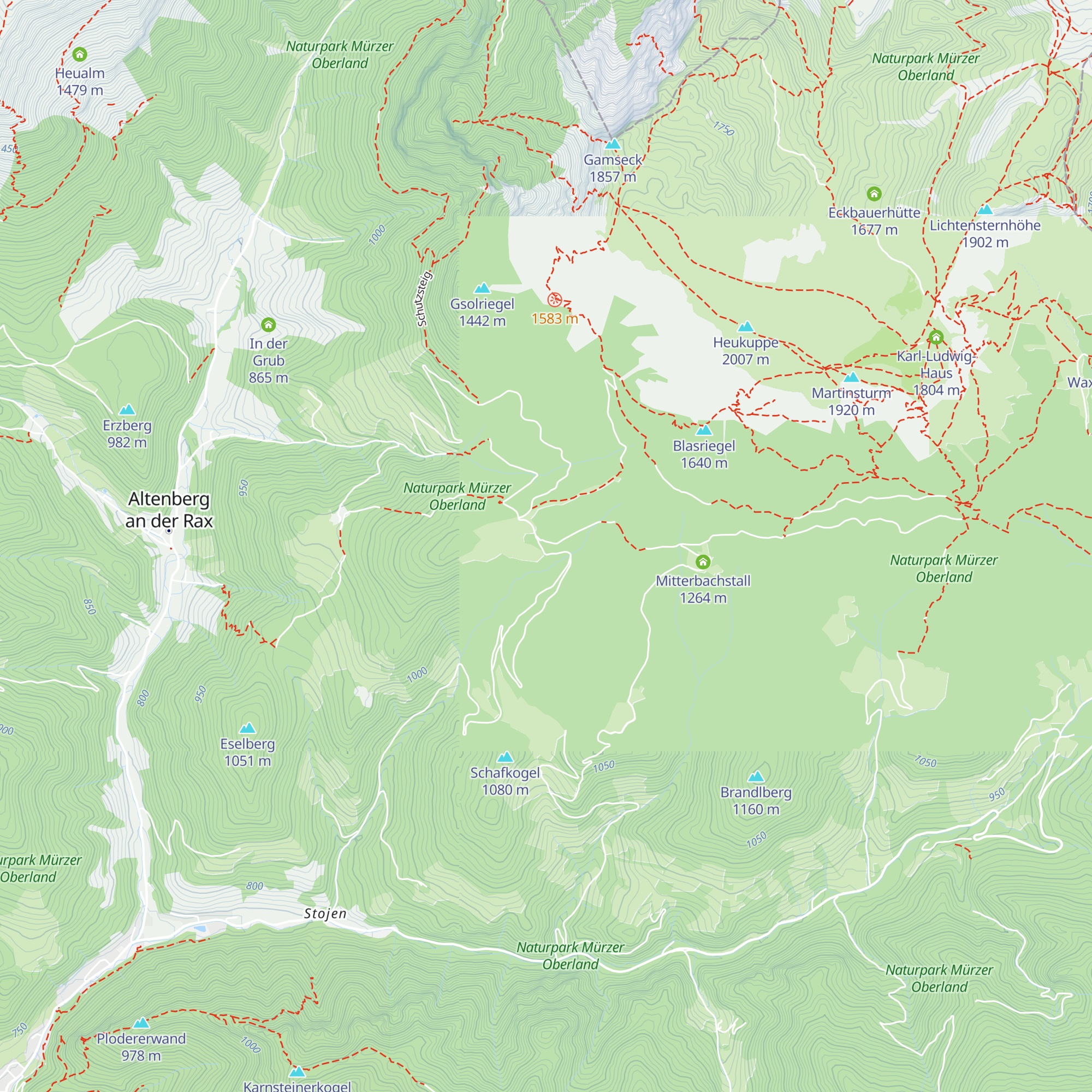 Almgasthof Moassa map