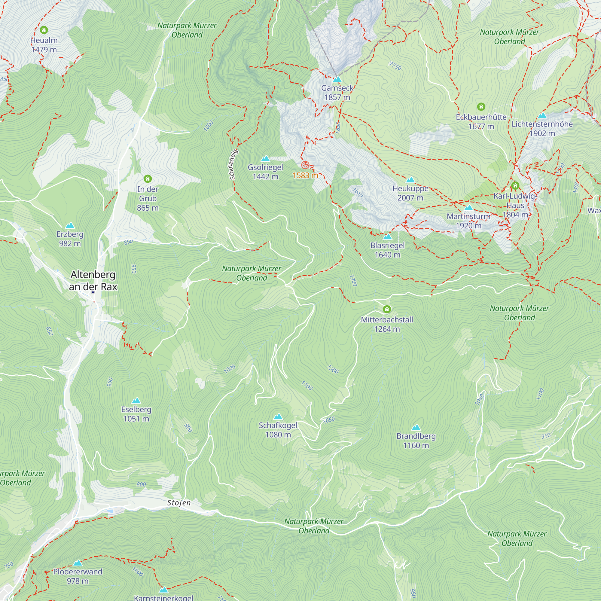 Almgasthof Moassa map