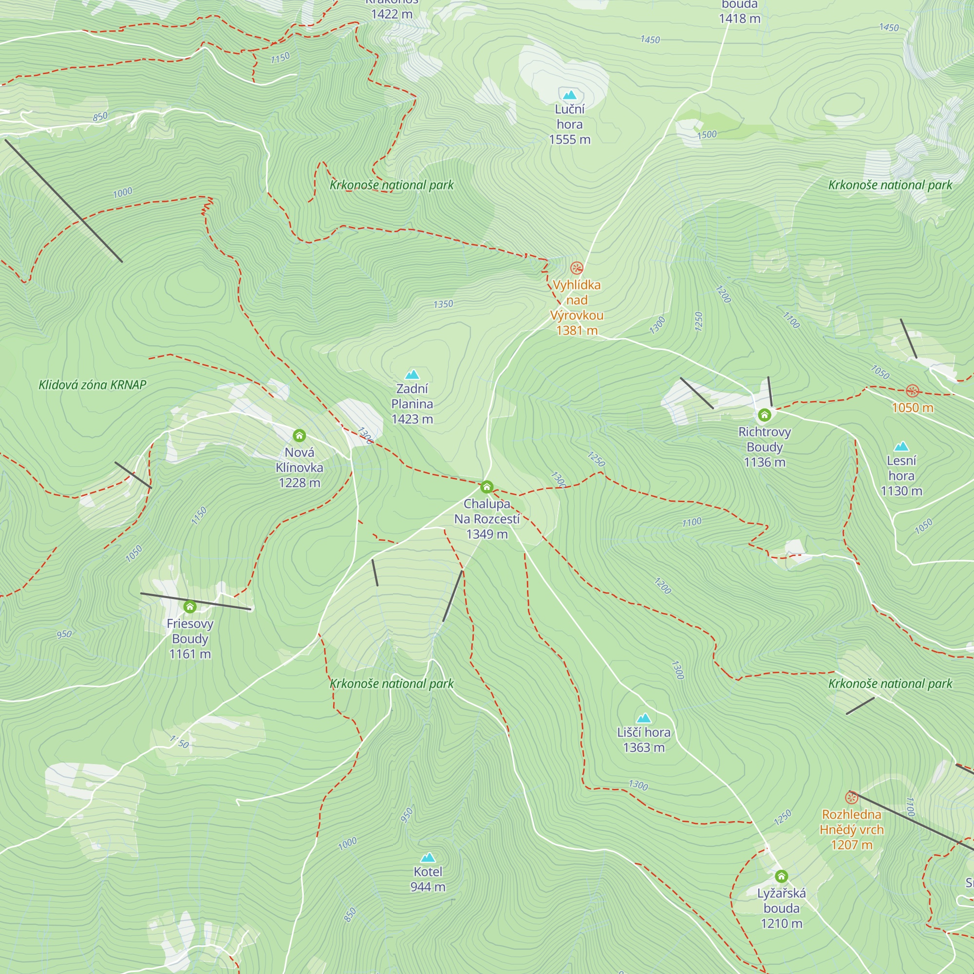 Chalupa Na Rozcestí map