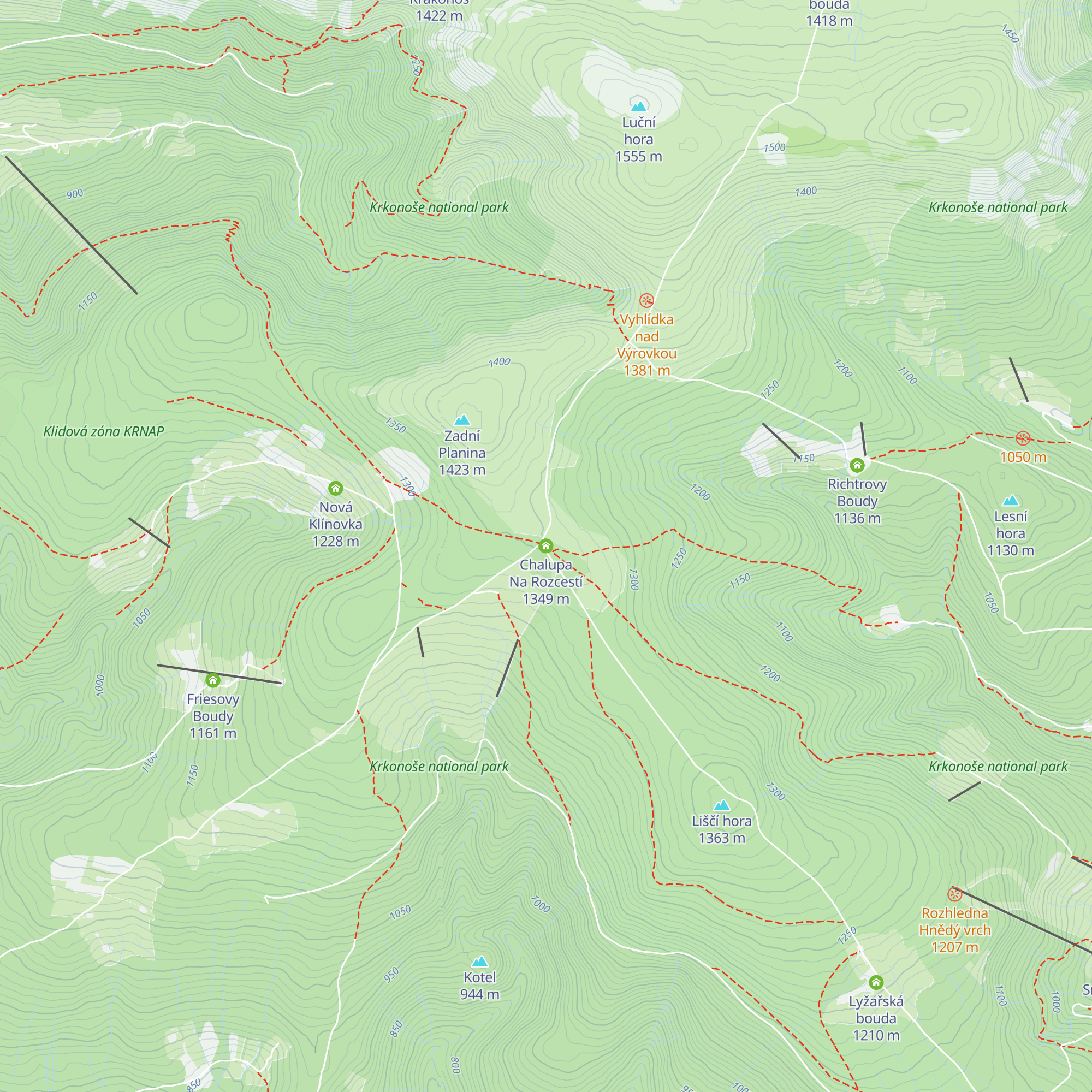 Chalupa Na Rozcestí map