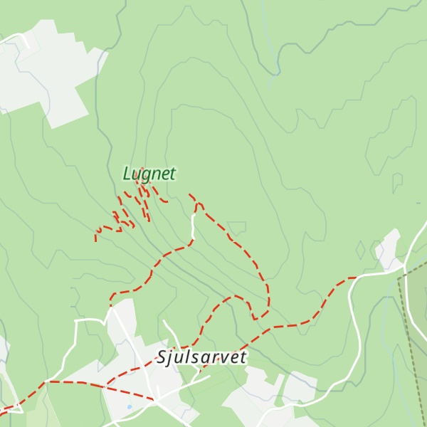 Map of Sjulsarvsberget