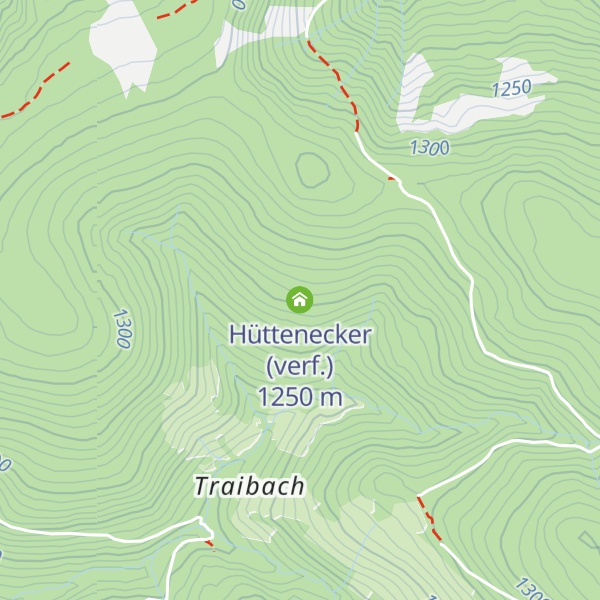 Map of Hüttenecker (verf.)