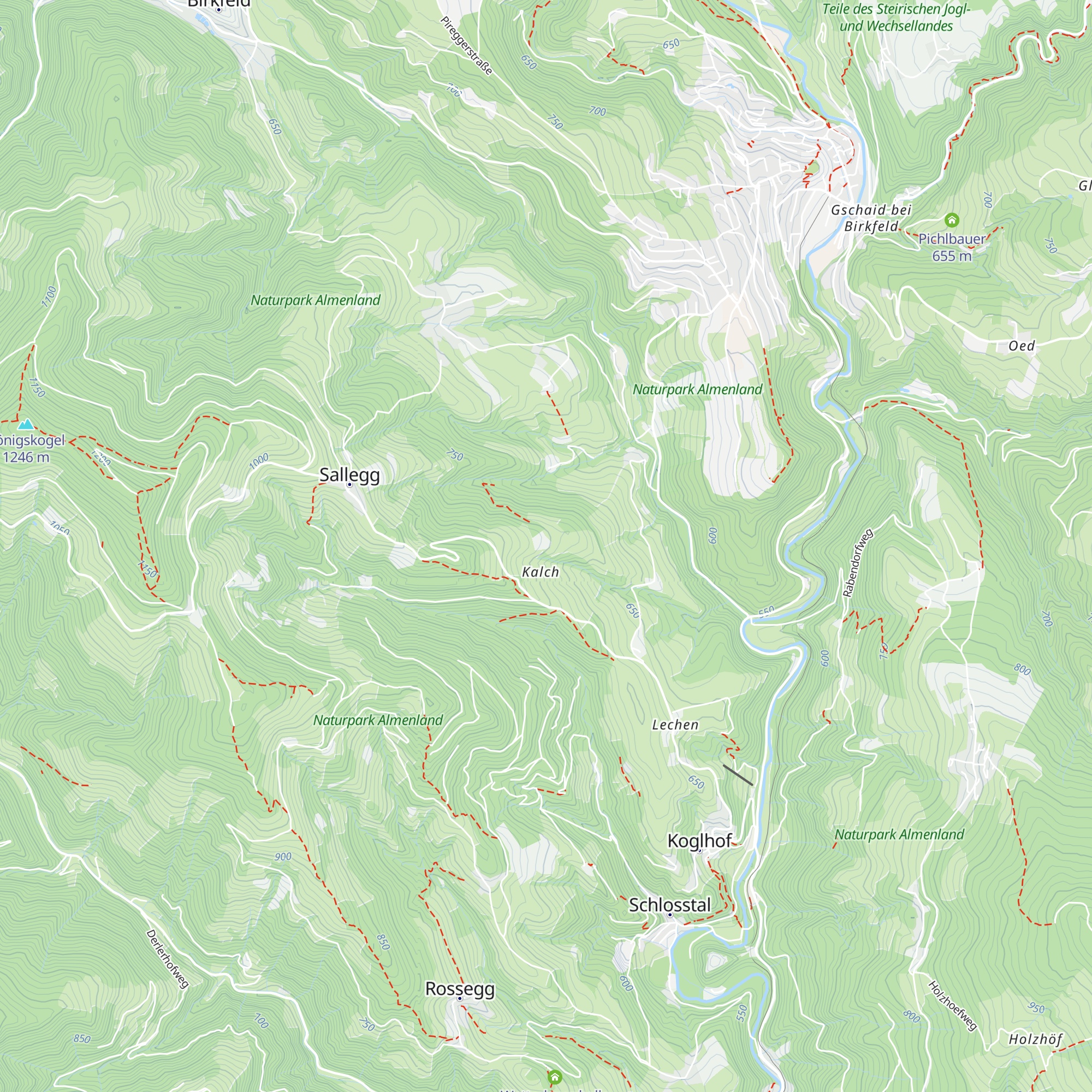 Gaulhofer map