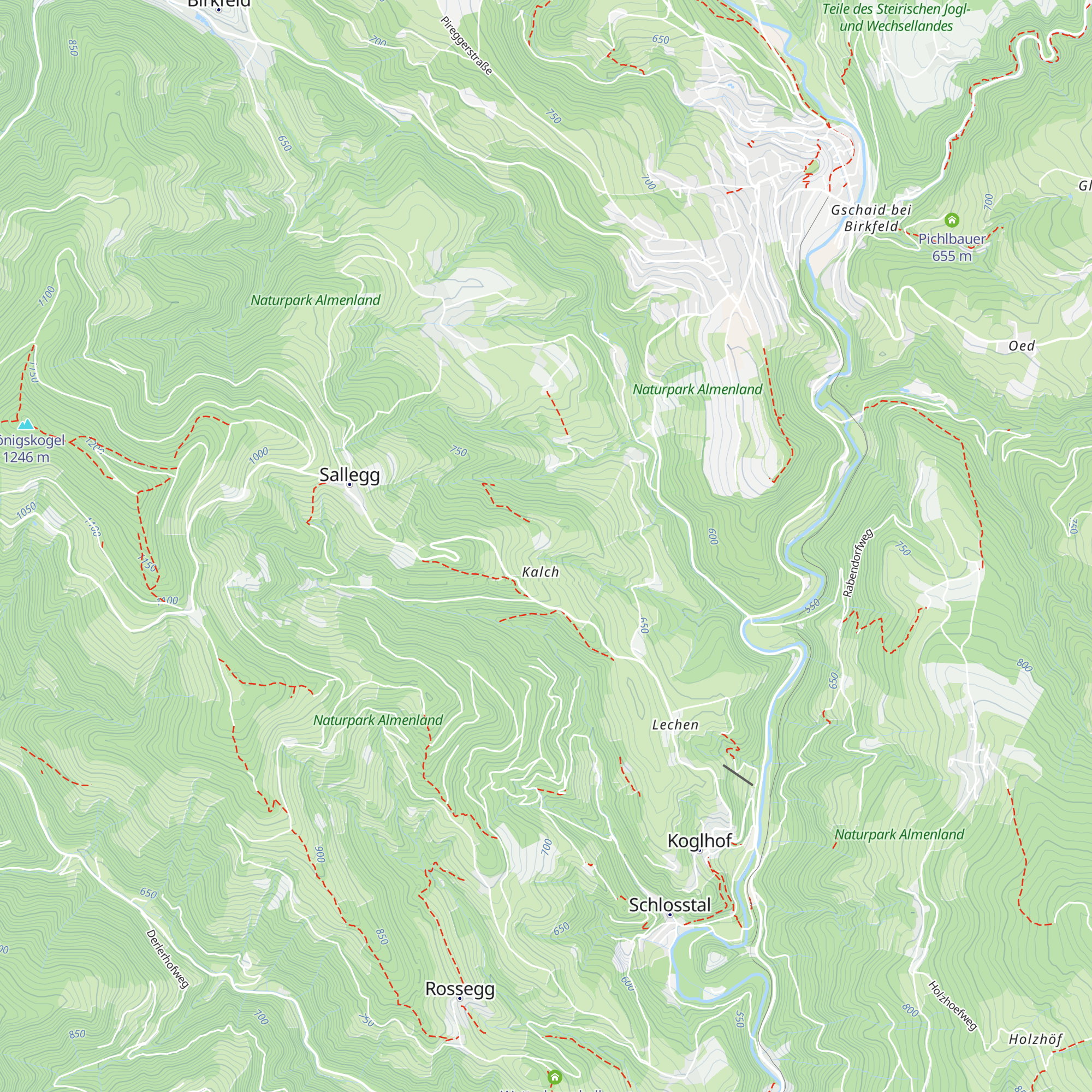 Gaulhofer map