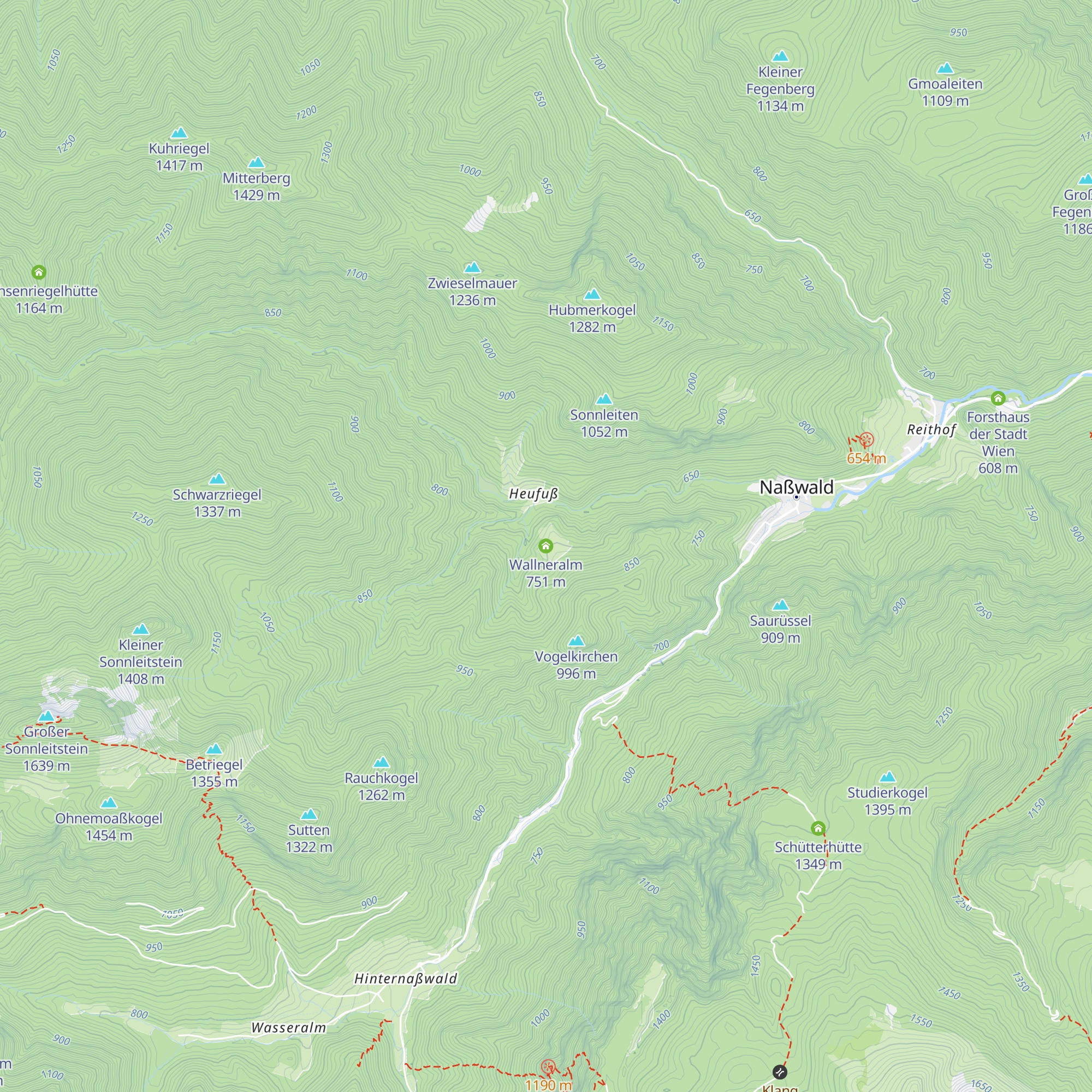Wallneralm map
