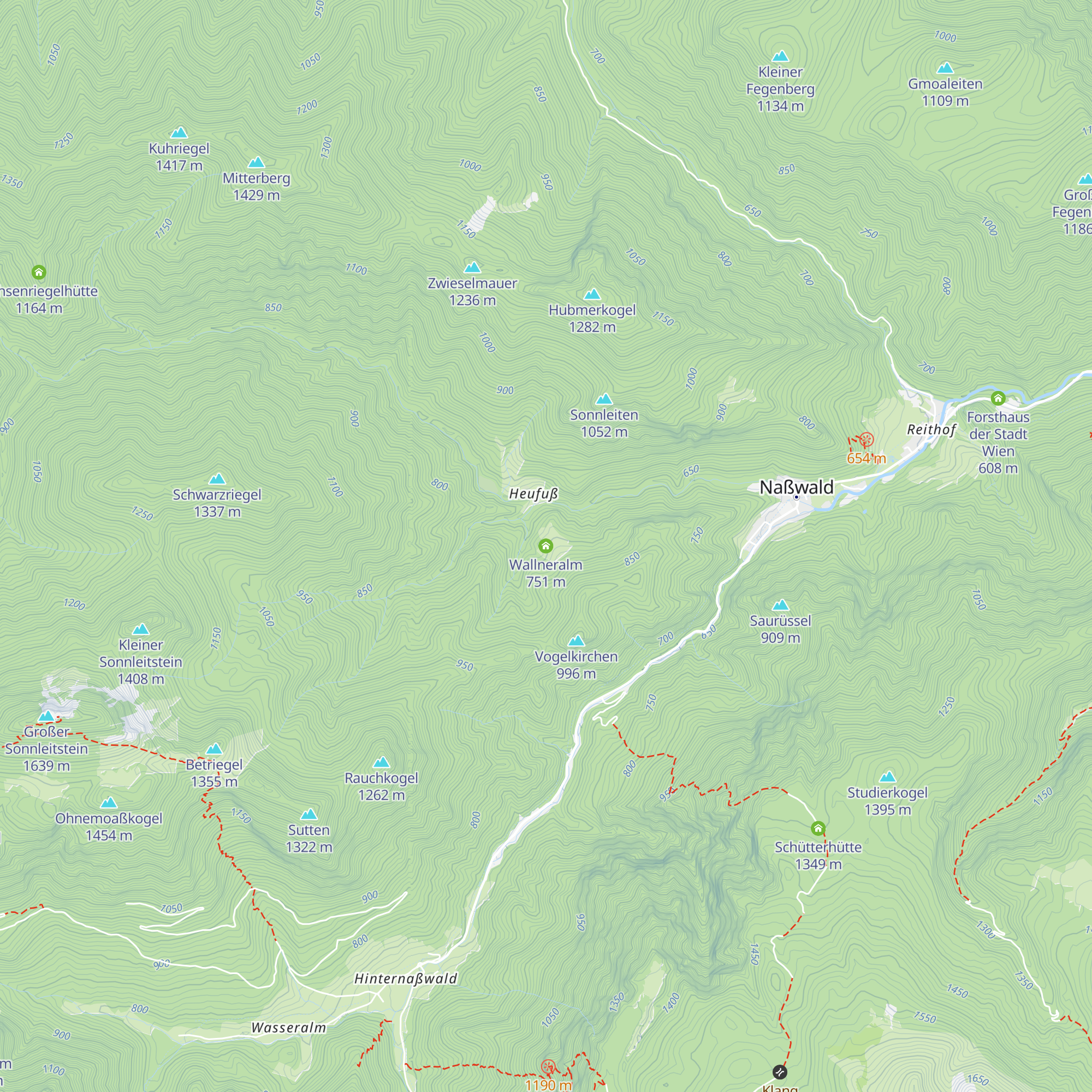 Wallneralm map