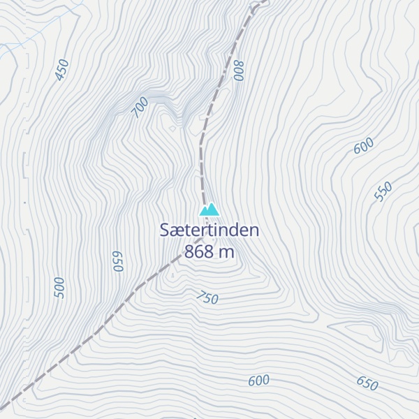 Map of Sætertinden