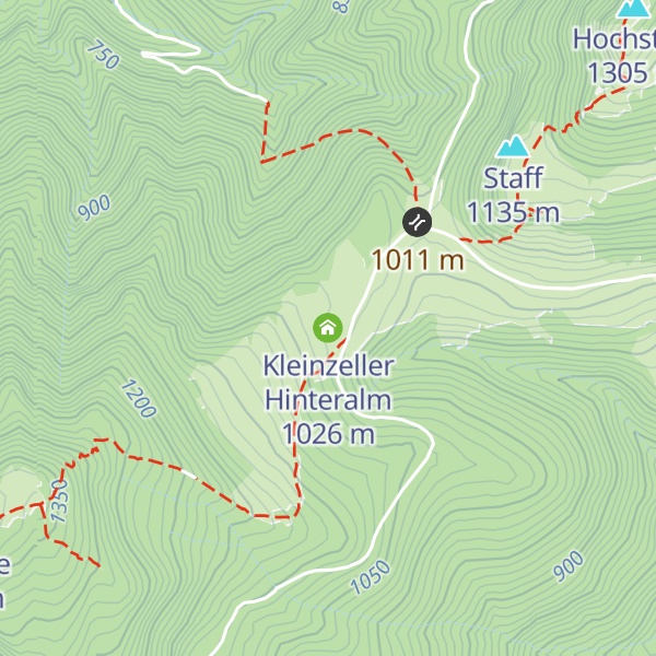 Map of Kleinzeller Hinteralm