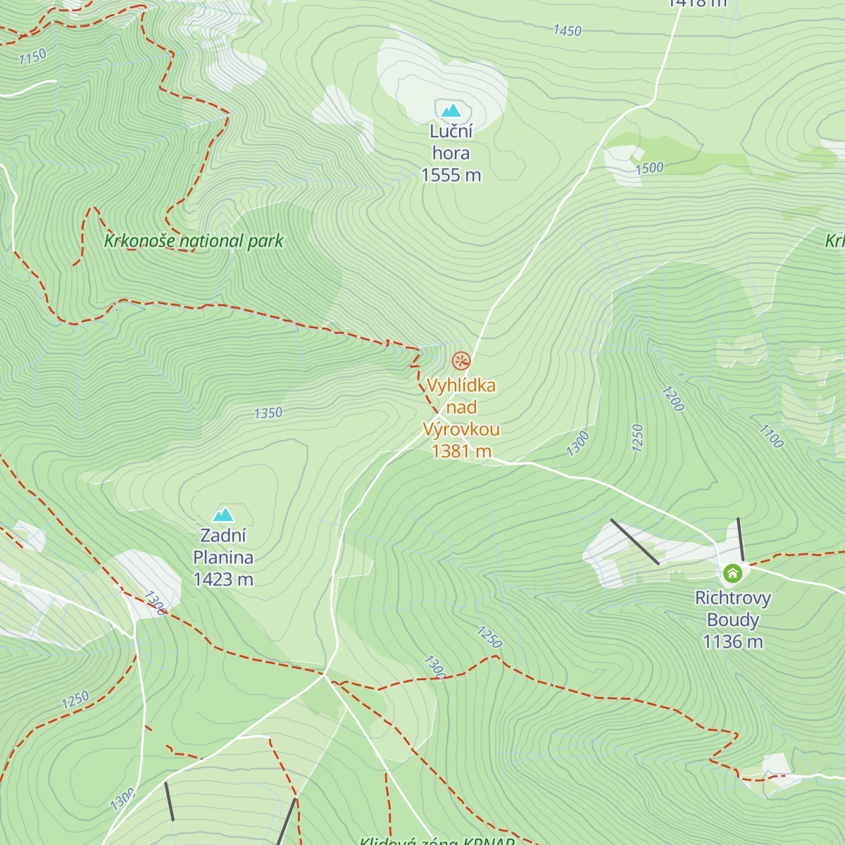 Výrovka map