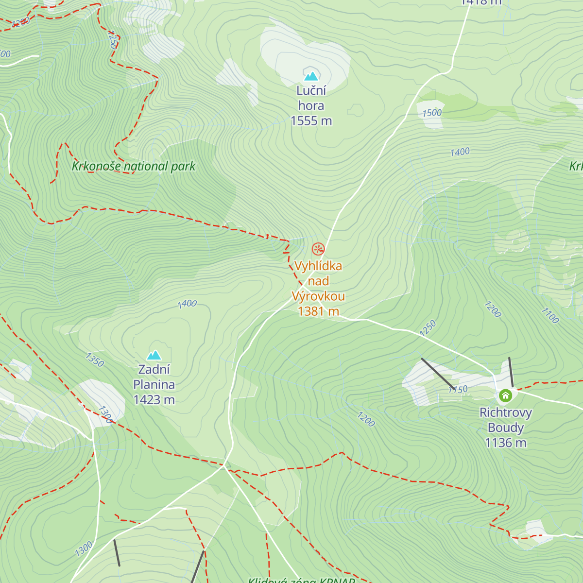 Výrovka map