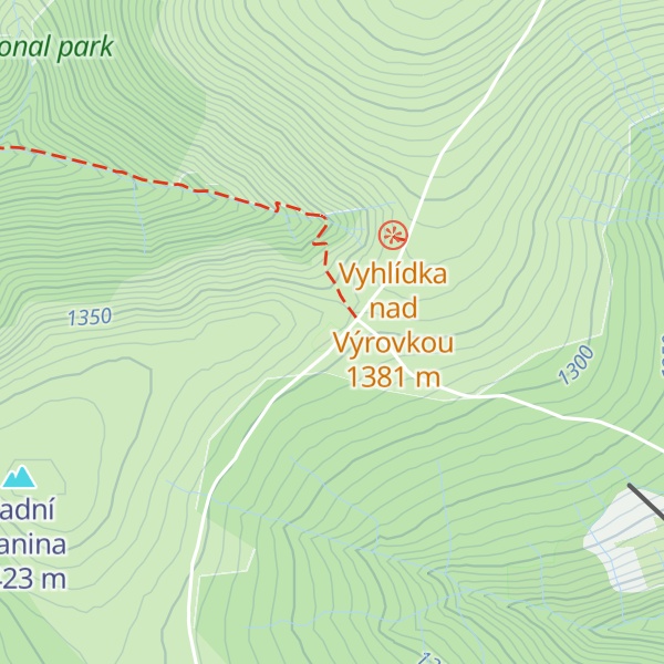 Map of Výrovka