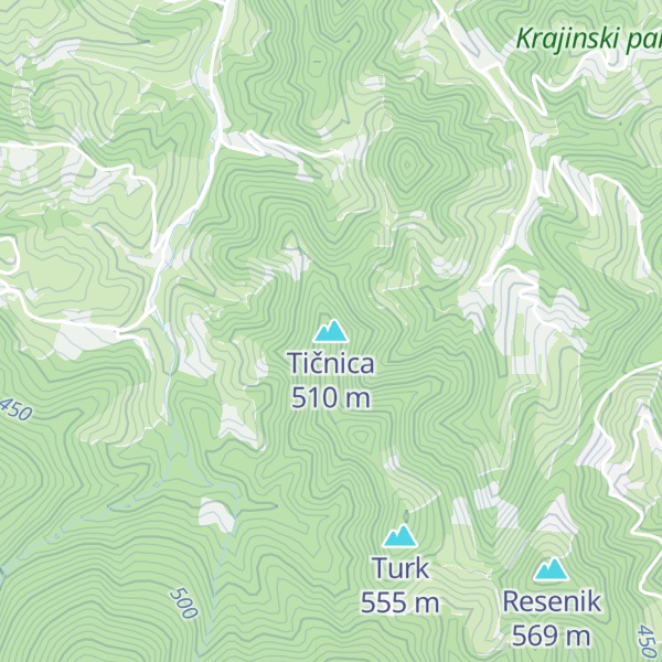 Map of Tičnica