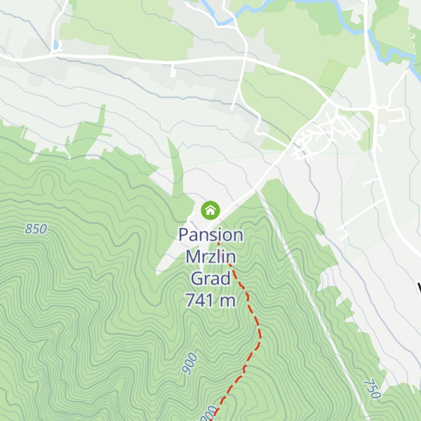 Map of Pansion Mrzlin Grad