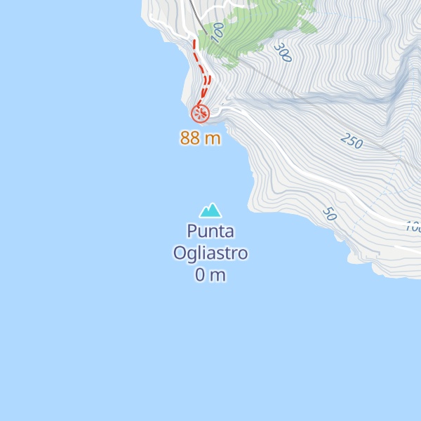 Map of Punta Ogliastro