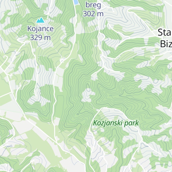 Map of Kajsov vrh